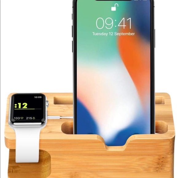 Other - Bamboo Charging Station for Apple Watch and iPhone Other - Bamboo Charging Station for Apple Watch and iPhone
